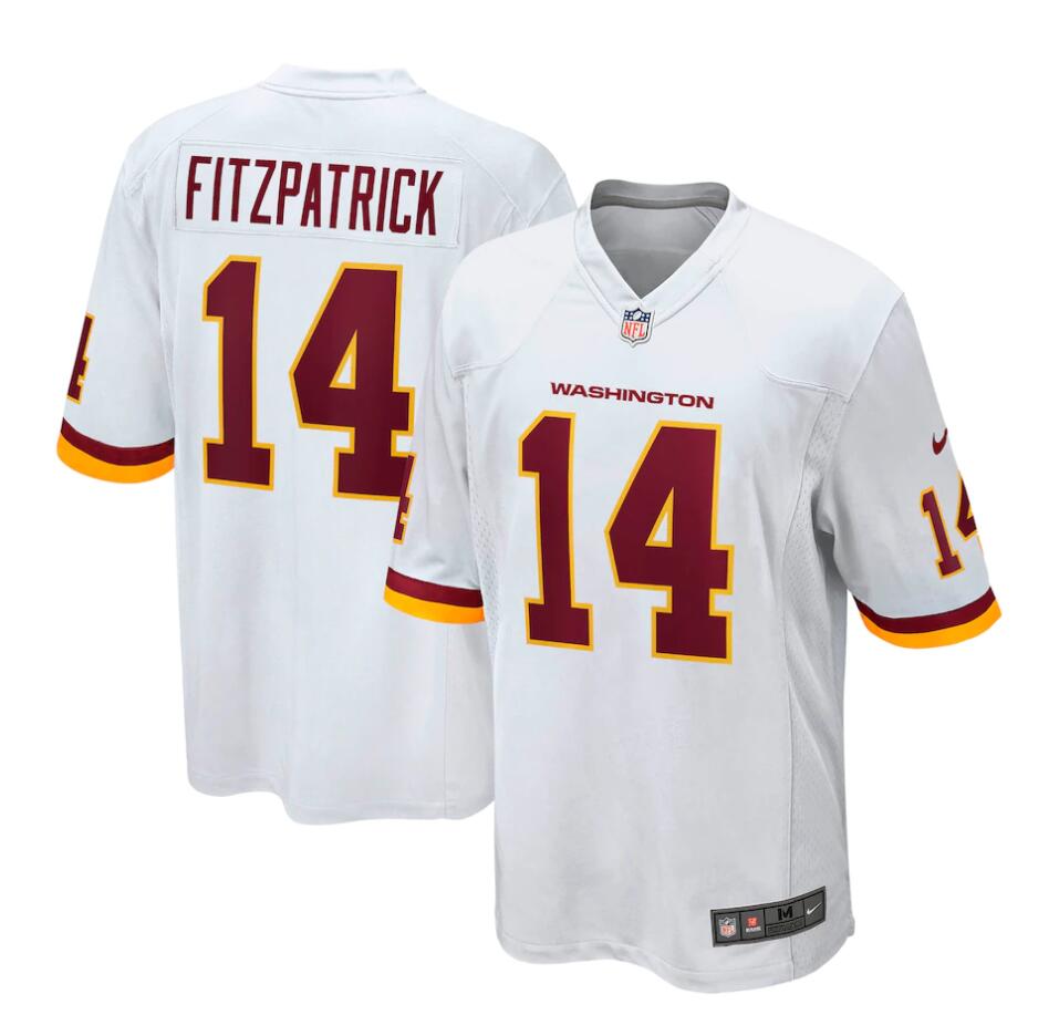 Men's Washington Football Team #14 Ryan Fitzpatrick Nike White Game Jersey