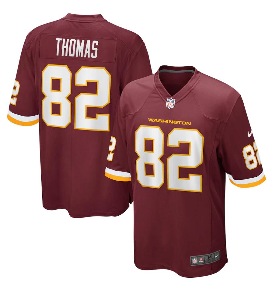 Mens Washington Football Team #82 Logan Thomas Stitched Nike Burgundy Vapor Limited Jersey