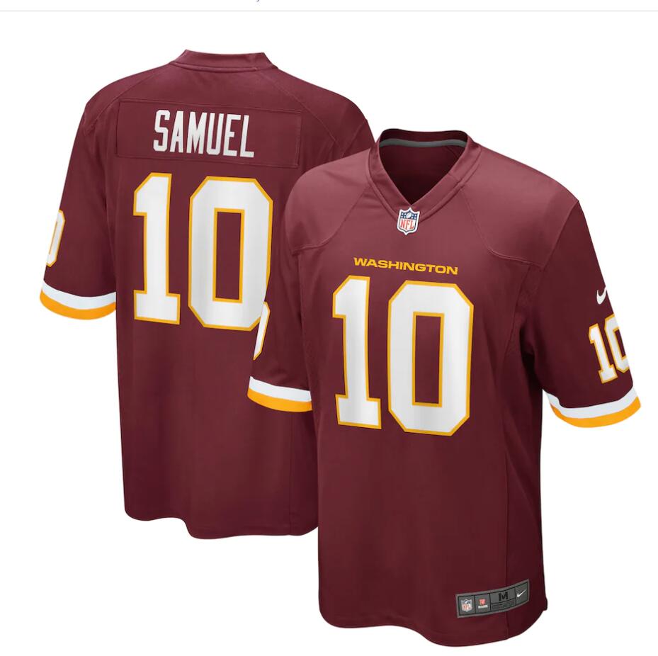 Mens Washington Football Team #10 Curtis Samuel Stitched Nike Burgundy Vapor Limited Jersey