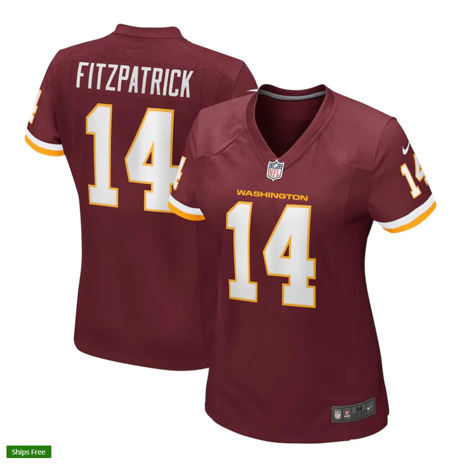 Womens Washington Football Team #14 Ryan Fitzpatrick Nike Burgundy Limited Player Jersey Womens Washington Football Team #14 Ryan Fitzpatrick Nike Burgundy Limited Player Jersey
