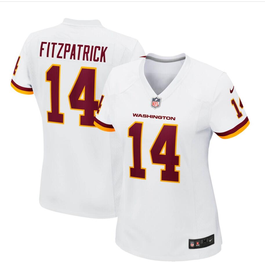 Womens Washington Football Team #14 Ryan Fitzpatrick Nike White Limited Player Jersey Womens Washington Football Team #14 Ryan Fitzpatrick Nike White Limited Player Jersey