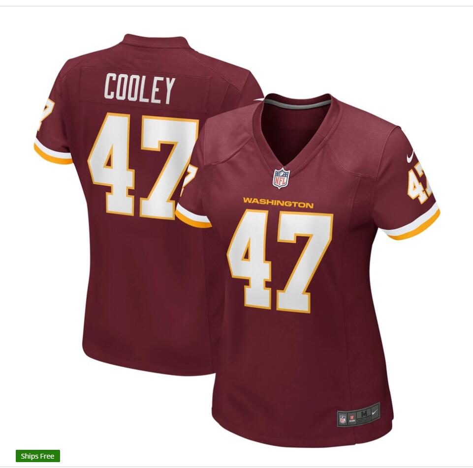 Women's Washington Football Team #47 Chris Cooley Nike Burgundy Limited Player Jersey Women's Washington Football Team #47 Chris Cooley Nike Burgundy Limited Player Jersey