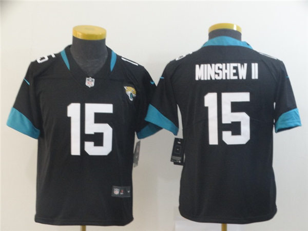 Youth Jacksonville Jaguars #15 Gardner Minshew II Black Nike Limited Jersey