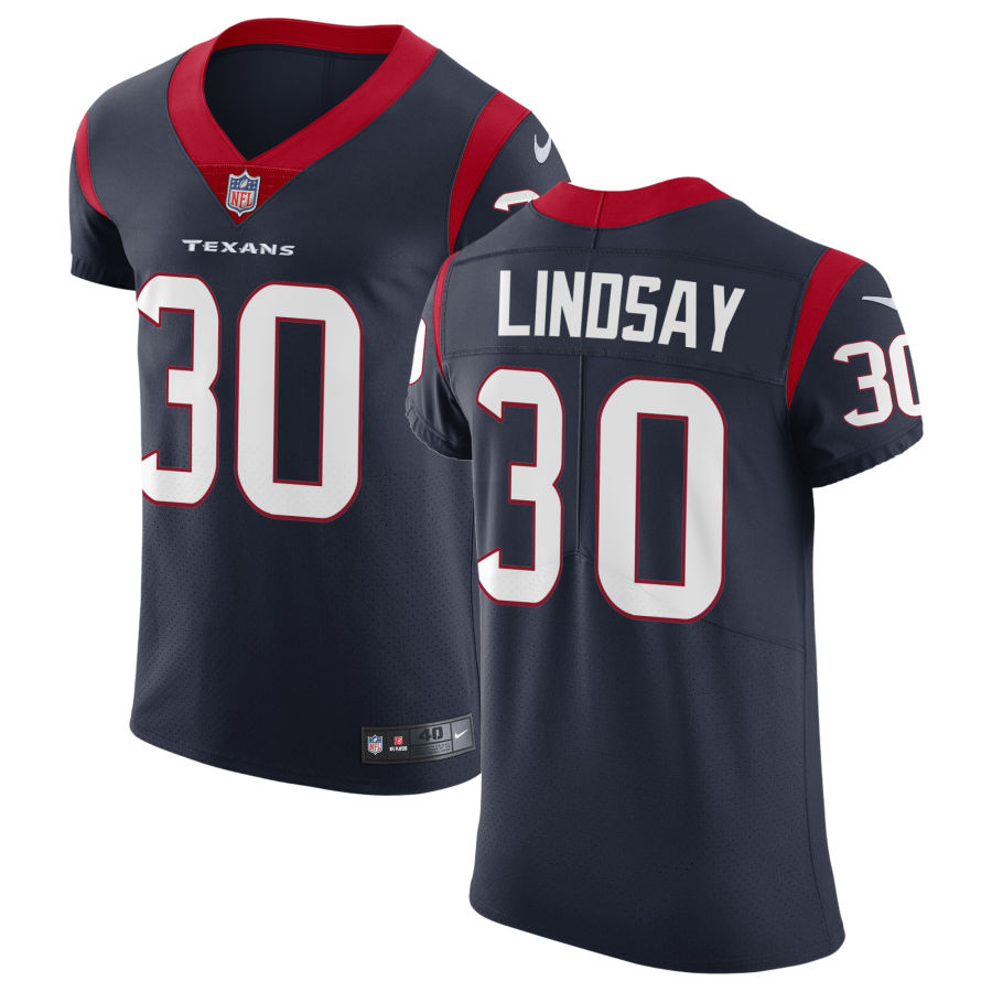 Mens Houston Texans #30 Phillip Lindsay Nike Navy Vapor Limited Jersey