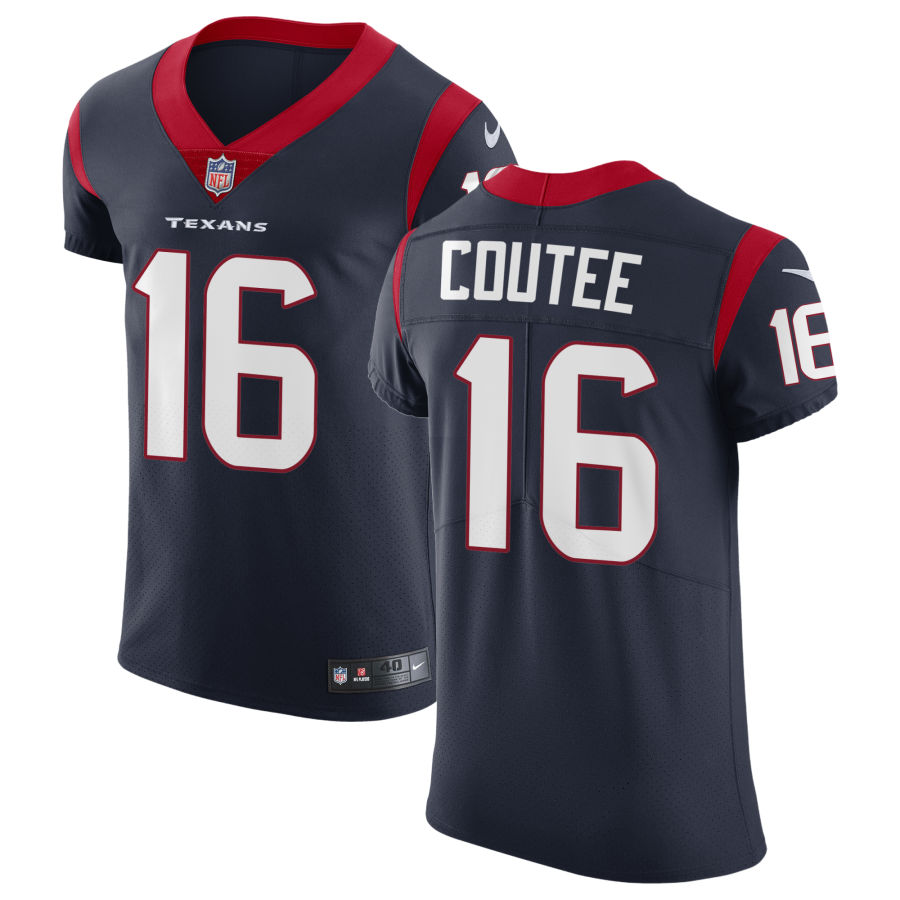 Mens Houston Texans #16 Keke Coutee Nike Navy Vapor Limited Jersey