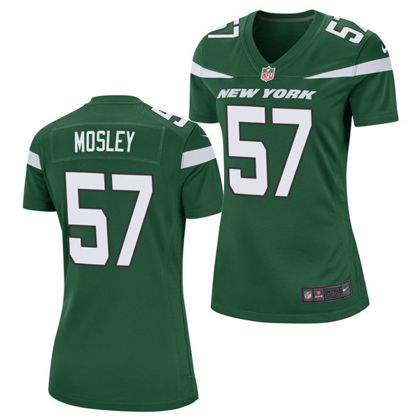 Women's New York Jets #57 C.J. Mosley Nike Gotham Green Limited Jersey