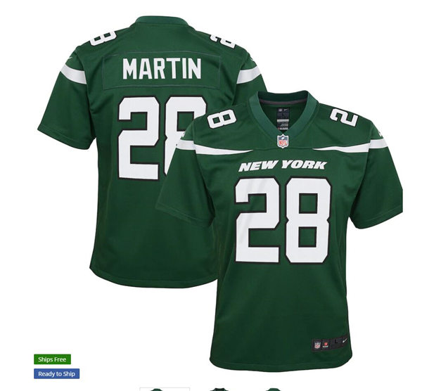 Youth New York Jets Retired Player #28 Curtis Martin Nike Gotham Green Limited Jersey Youth New York Jets Retired Player #28 Curtis Martin Nike Gotham Green Limited Jersey