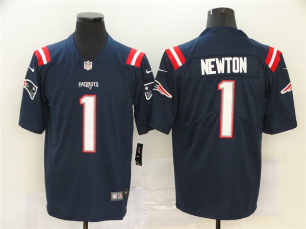 Youth New England Patriots #1 Cam Newton Navy Nike Color Rush Vapor Player Limited Jersey
