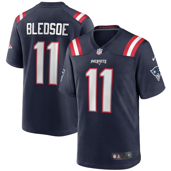 Youth New England Patriots Retired Player #11 Drew Bledsoe Navy Nike Color Rush Vapor Player Limited Jersey