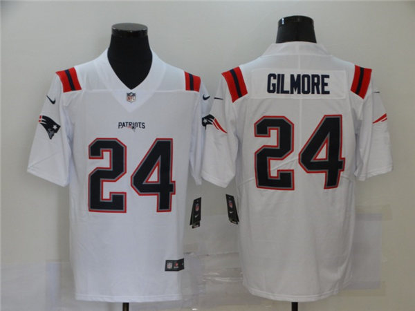 Youth New England Patriots #24 Stephon Gilmore White Nike Vapor Player Limited Jersey
