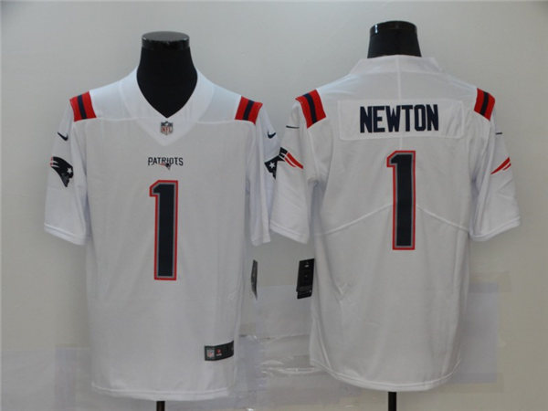 Youth New England Patriots #1 Cam Newton White Nike Vapor Player Limited Jersey