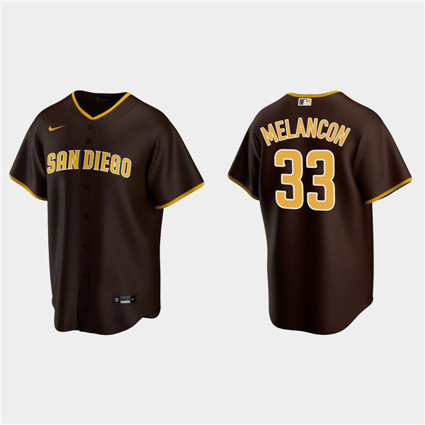 Youth San Diego Padres #33 Mark Melancon Nike Brown Jersey