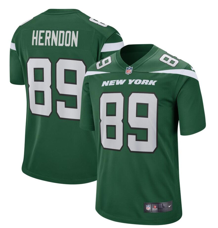 Men's New York Jets #89 Chris Herndon Nike Gotham Green Vapor Limited Jersey