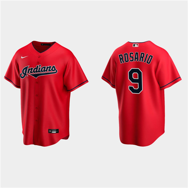 Youth Cleveland Indians #9 Eddie Rosario Nike Red Cool Base Jersey