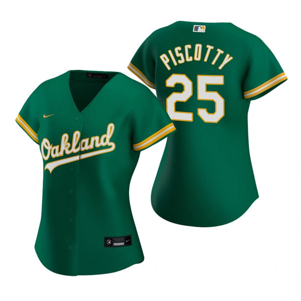 Women's Oakland Athletics #25 Stephen Piscotty Nike Kelly Green Alternate Jersey