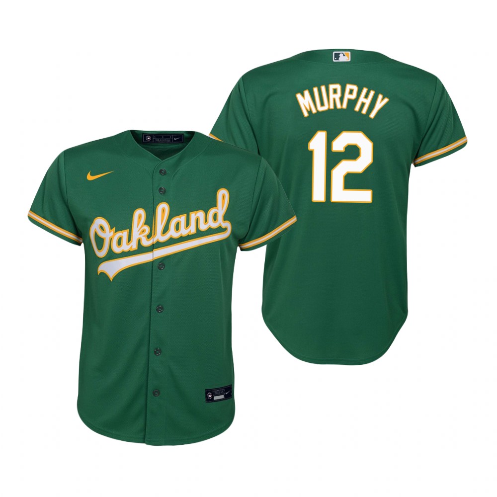 Youth Oakland Athletics #12 Sean Murphy Nike White Home Jersey)