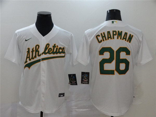 Youth Oakland Athletics #26 Matt Chapman Nike White Jersey