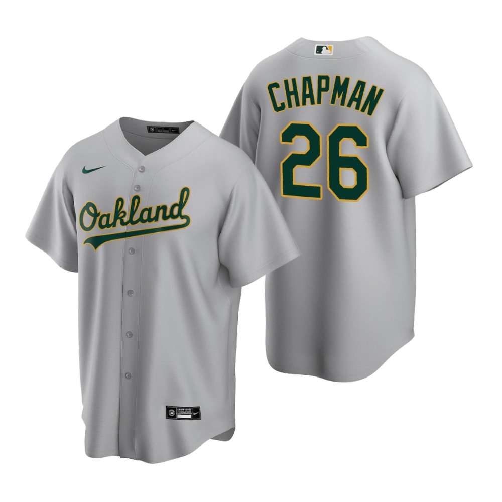 Youth Oakland Athletics #26 Matt Chapman Nike Gray Jersey