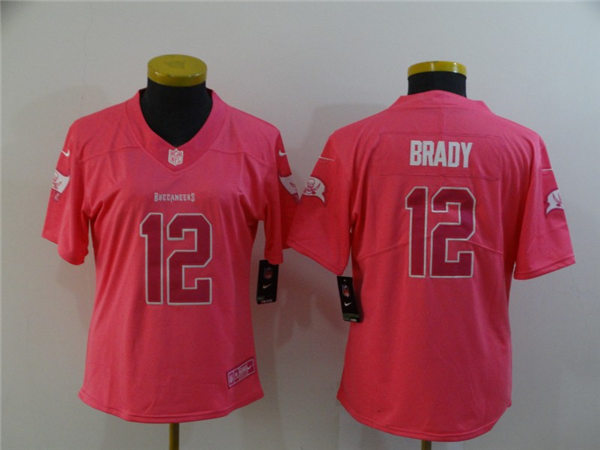 Women's Tampa Bay Buccaneers #12 Tom Brady Nike Pink Jersey