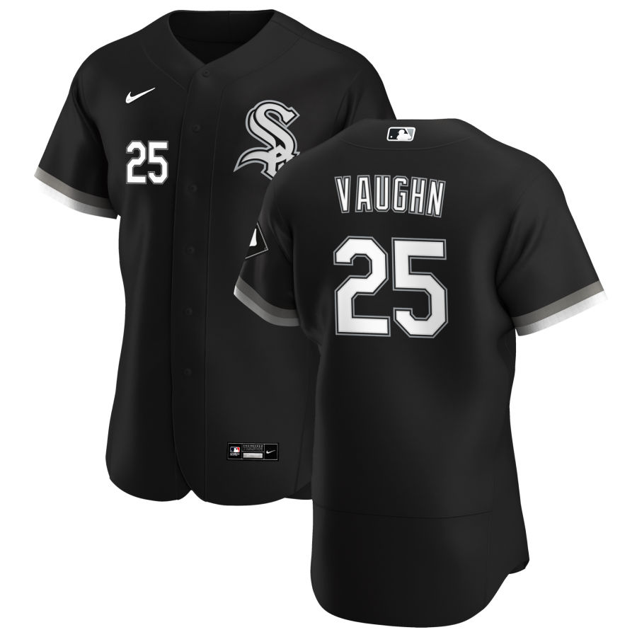 Men's Chicago White Sox #25 Andrew Vaughn Nike Black Alternate FlexBase Jersey