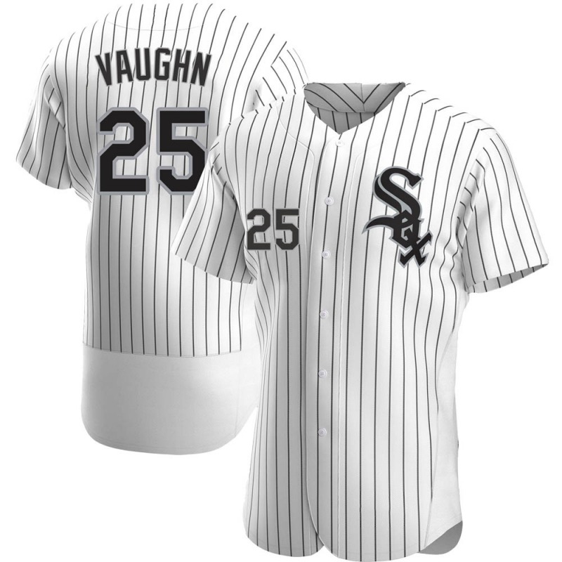 Men's Chicago White Sox #25 Andrew Vaughn Nike White Home MLB Flex Base Jersey