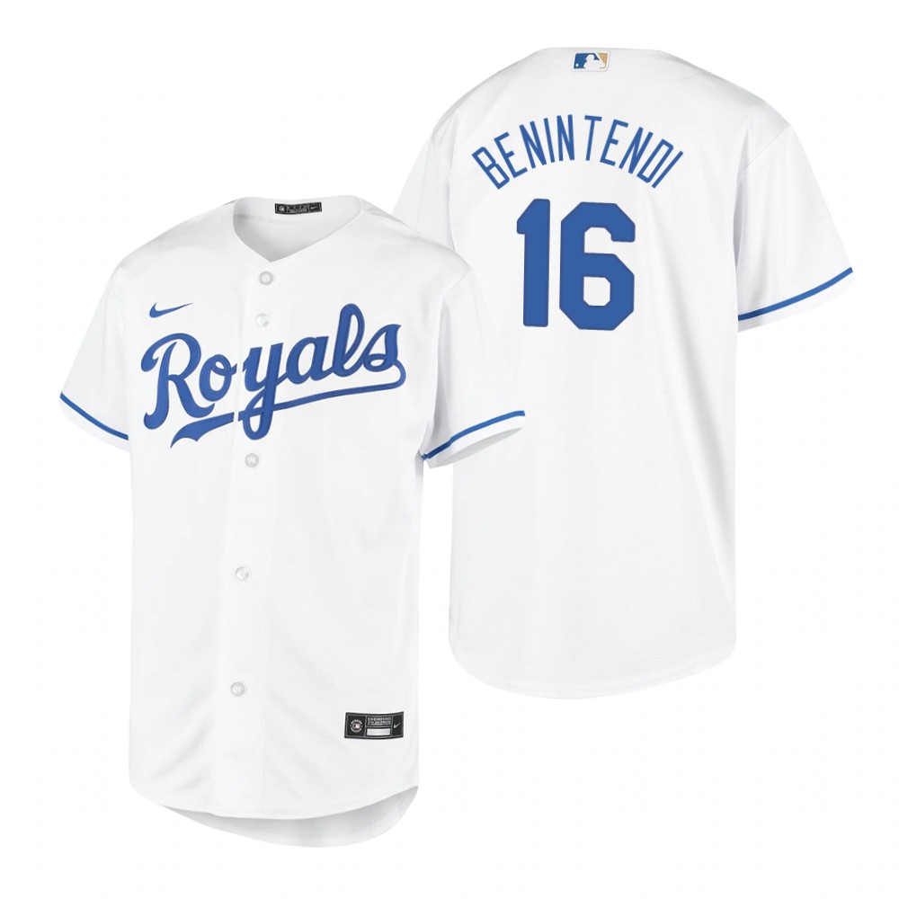 Women's Kansas City Royals #16 Andrew Benintendi Nike White Home Jersey