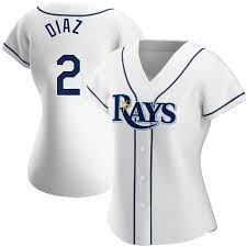 Women's Tampa Bay Rays #2 Yandy Diaz Nike White Home Jersey