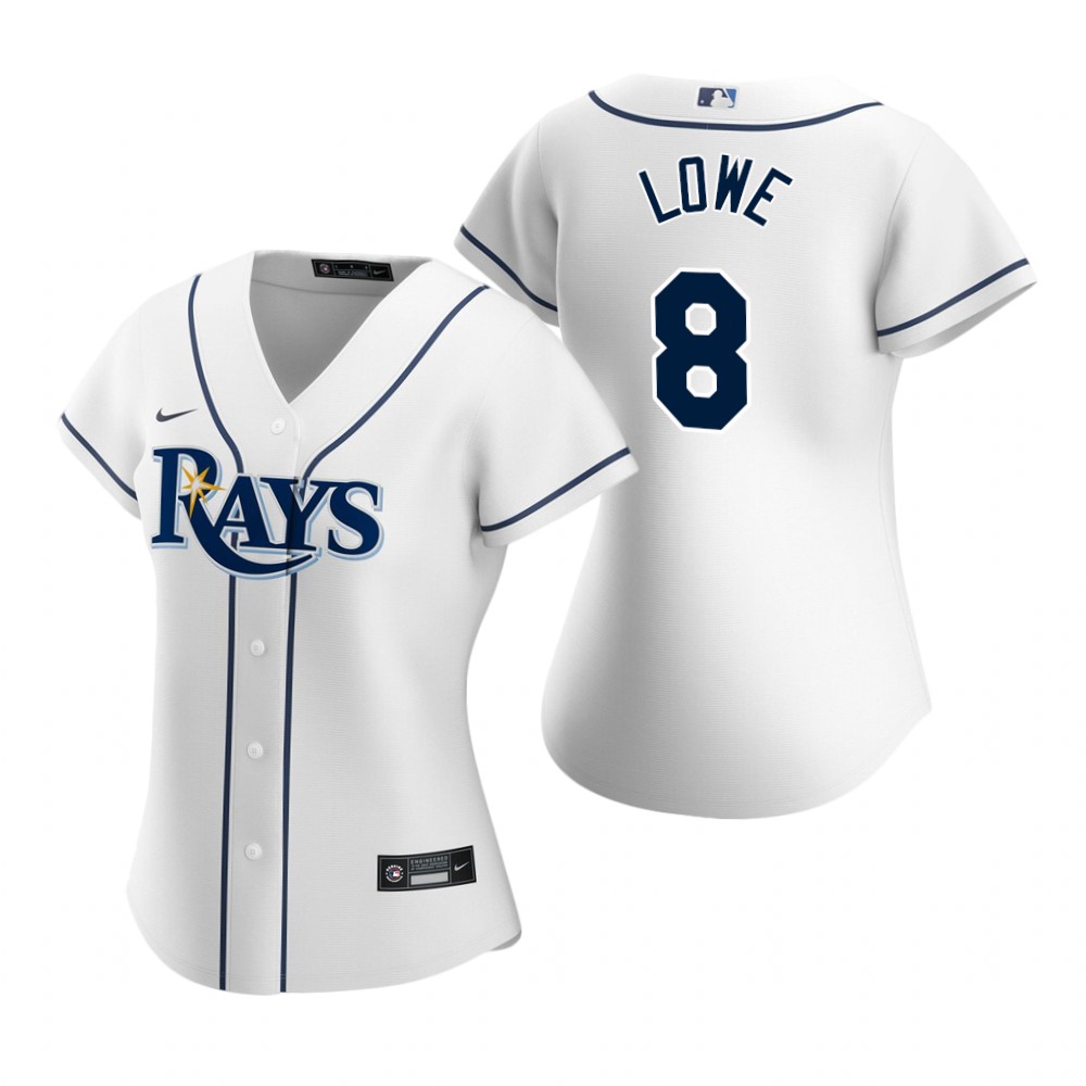 Women's Tampa Bay Rays Brandon Lowe Nike White Home Jersey