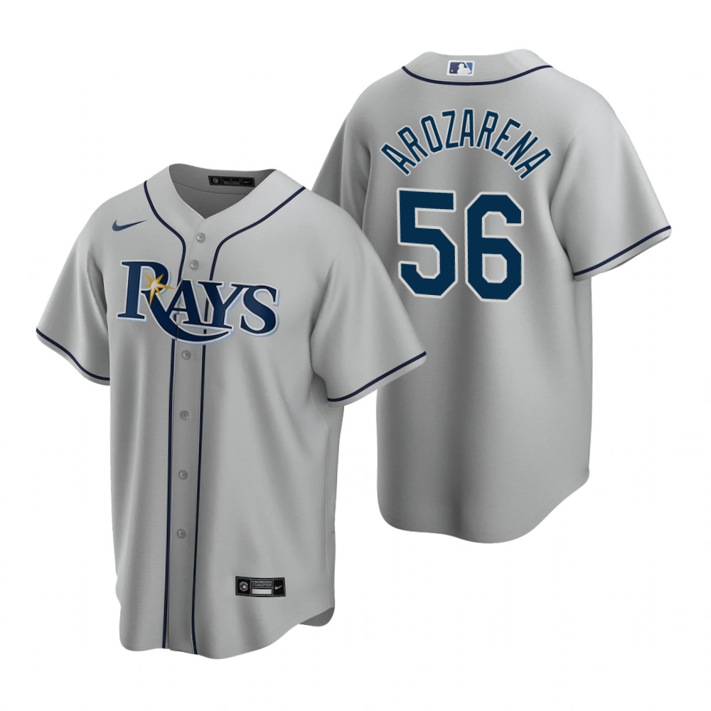 Men's Tampa Bay Rays #56 Randy Arozarena Nike Gray Road Jersey