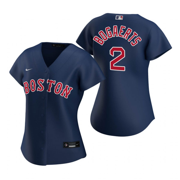 Womens Boston Red Sox #2 Xander Bogaerts Nike Navy Alternate Jersey