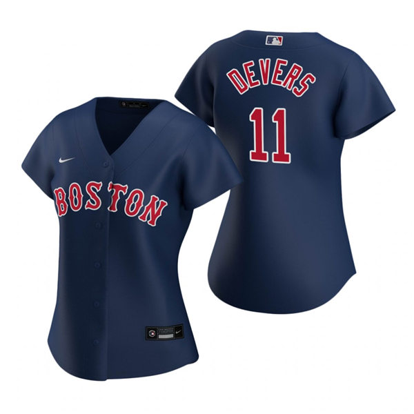 Womens Boston Red Sox #11Rafael Devers Nike Navy Alternate Jersey Womens Boston Red Sox #11Rafael Devers Nike Navy Alternate Jersey