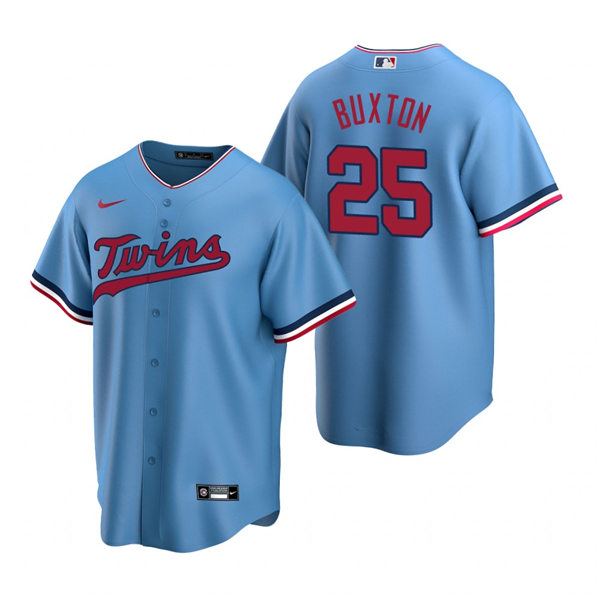 Mens Minnesota Twins #25 Byron Buxton Nike Blue Cooperstown Collection Jersey Mens Minnesota Twins #25 Byron Buxton Nike Blue Cooperstown Collection Jersey