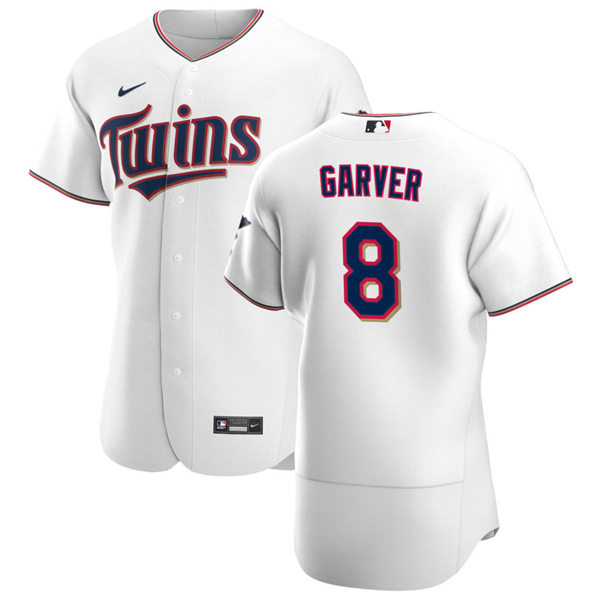Mens Minnesota Twins #8 Mitch Garver Nike Home White Flex Base Jersey Mens Minnesota Twins #8 Mitch Garver Nike Home White Flex Base Jersey