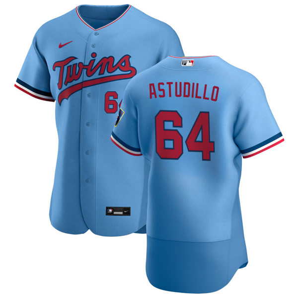 Mens Minnesota Twins #64 Willians Astudillo Nike Powder Blue Alternate Flex Base Jersey Mens Minnesota Twins #64 Willians Astudillo Nike Powder Blue Alternate Flex Base Jersey