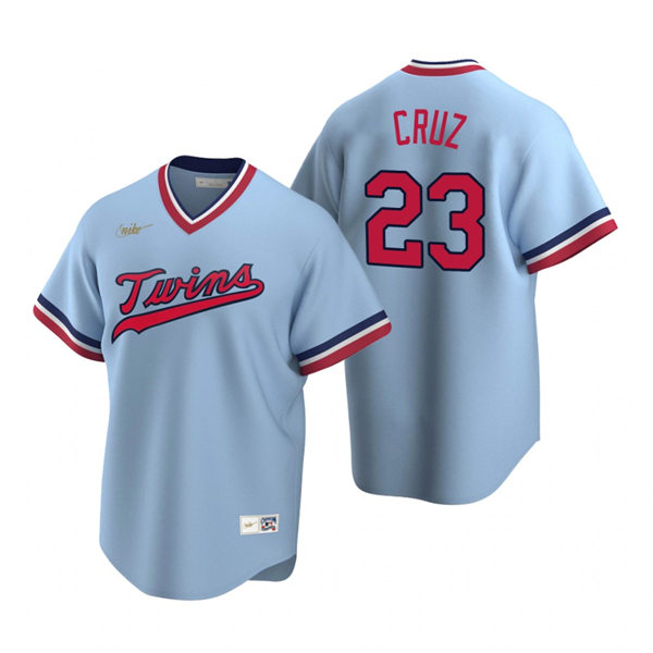 Mens Minnesota Twins #23 Nelson Cruz Nike Light Blue Cooperstown Collection Player Jersey