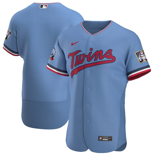 Men's Minnesota Twins Blank Nike Light Blue Alternate FlexBase Jersey Men's Minnesota Twins Blank Nike Light Blue Alternate FlexBase Jersey