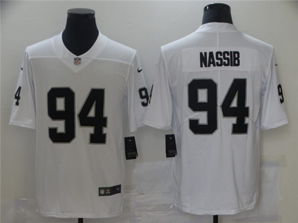 Men's Las Vegas Raiders #94 Carl Nassib Stitched NFL Nike White Vapor Untouchable Limited Jersey Men's Las Vegas Raiders #94 Carl Nassib Stitched NFL Nike White Vapor Untouchable Limited Jersey