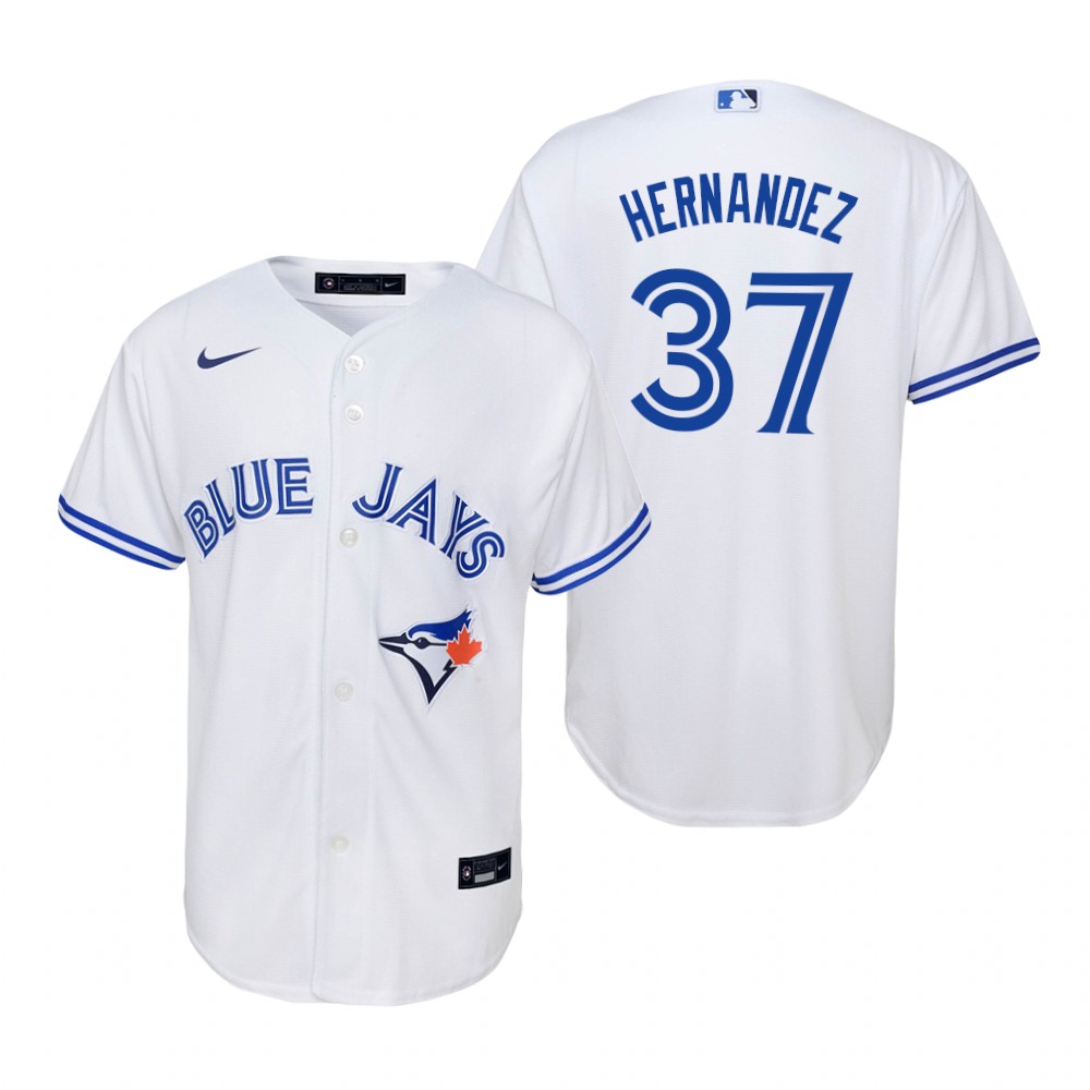 Youth Toronto Blue Jays #37 Teoscar Hernandez Nike White Home Jersey