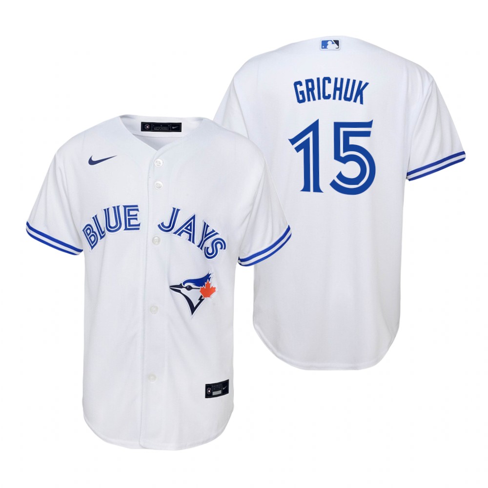 Youth Toronto Blue #15 Jays Randal Grichuk Nike White Home Jersey