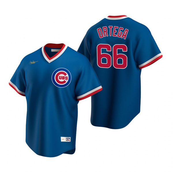 Mens Chicago Cubs #66 Rafael Ortega Nike Royal Cooperstown Collection Jersey