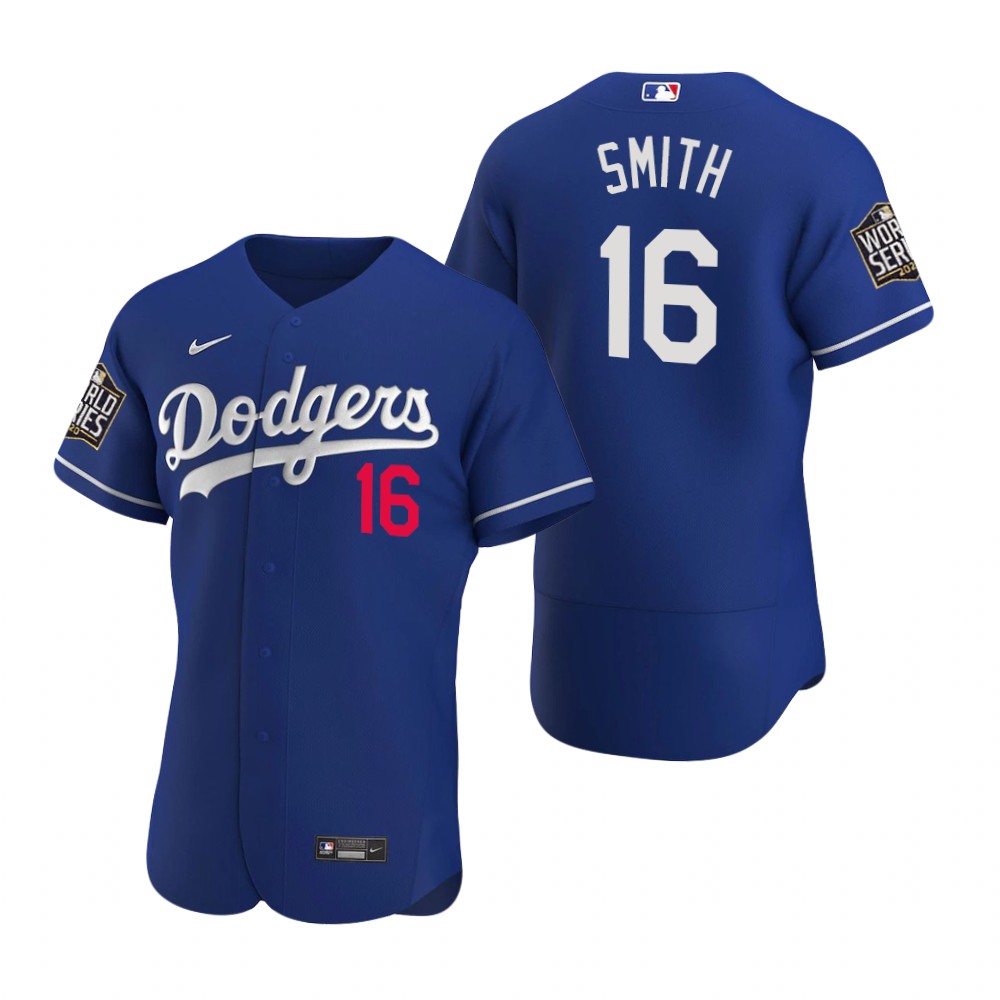 Men's Los Angeles Dodgers #16 Will Smith Nike Royal Flexbase Jersey