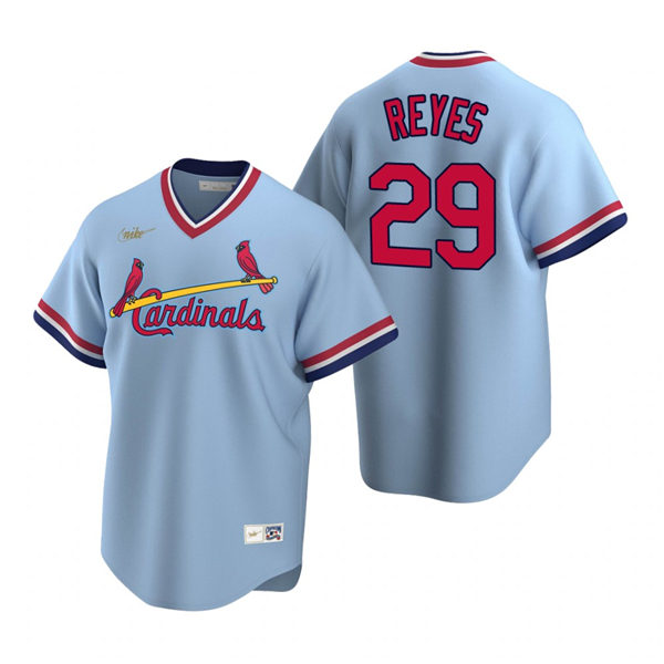 Mens St. Louis Cardinals #29 Alex Reyes Nike Light Blue Cooperstown Collection Jersey Mens St. Louis Cardinals #29 Alex Reyes Nike Light Blue Cooperstown Collection Jersey