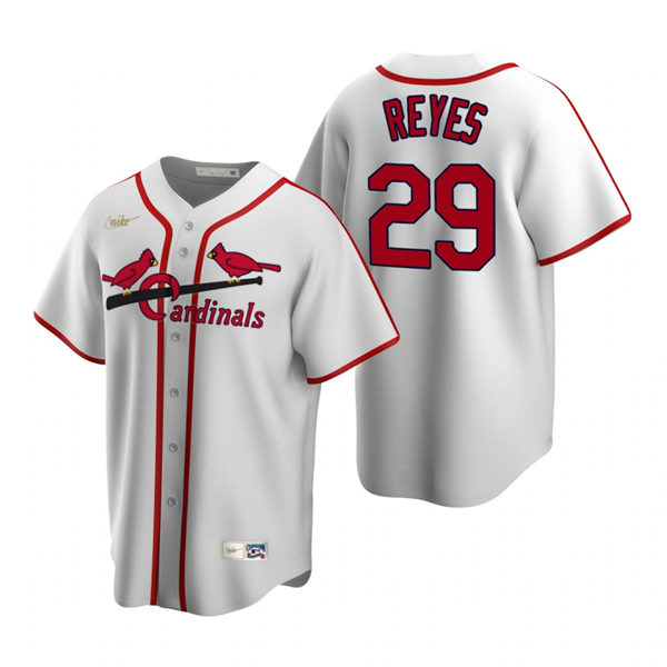 Mens St. Louis Cardinals #29 Alex Reyes Nike White Cooperstown Collection Baseball Jersey