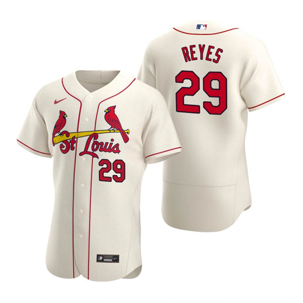 Mens St. Louis Cardinals #29 Alex Reyes Nike Cream Alternate FlexBase Player Jersey