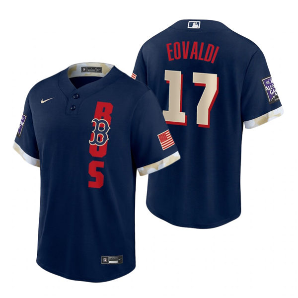 Mens Boston Red Sox #17 Nathan Eovaldi Nike Navy 2021 MLB All-Star Game Jersey