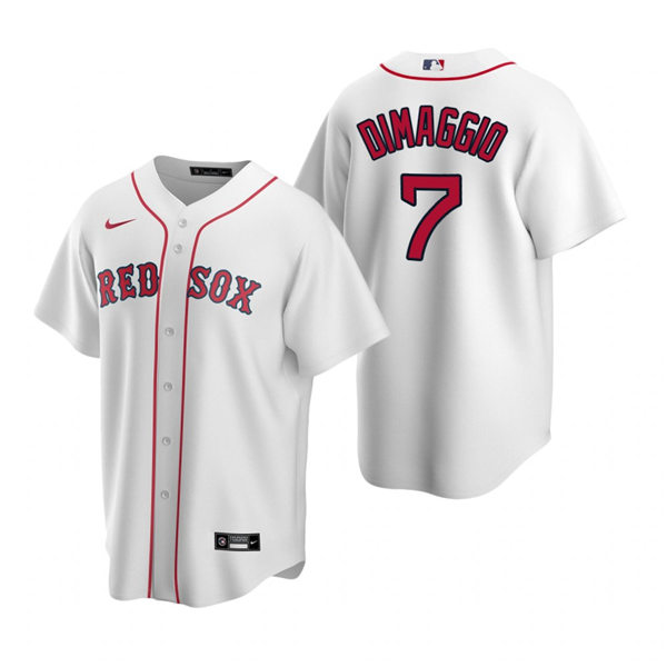Mens Boston Red Sox Retired Player #7 Dom DiMaggio Nike White Home Cool Base Jersey