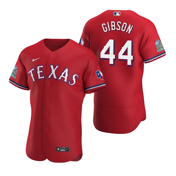 Mens Texas Rangers #44 Kyle Gibson Nike Red Alternate FlexBase Player Jersey