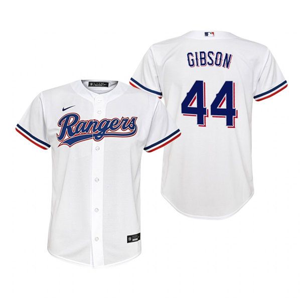 Youth Texas Rangers #44 Kyle Gibson Nike White Home Stitched Jersey