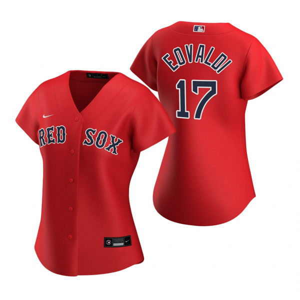 Womens Boston Red Sox #17 Nathan Eovaldi Nike Red Alternate Jersey