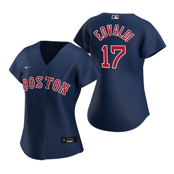 Womens Boston Red Sox #17 Nathan Eovaldi Nike Navy Alternate Jersey